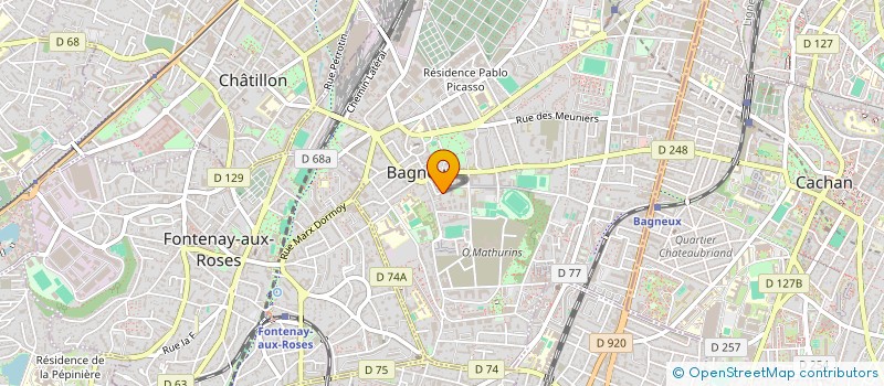 localisation de l'entreprise MONSIEUR LAURENT BLANCHE  BAGNEUX