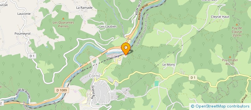 localisation de l'entreprise MONSIEUR LAURENT BLAVIGNAC  CORNIL