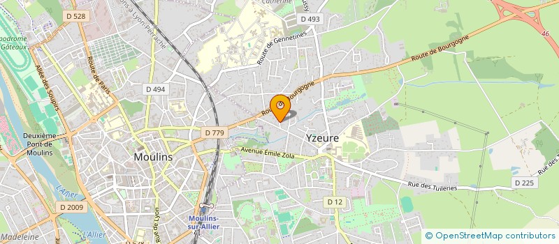 localisation de l'entreprise MONSIEUR LAURENT BLONDEAU à YZEURE