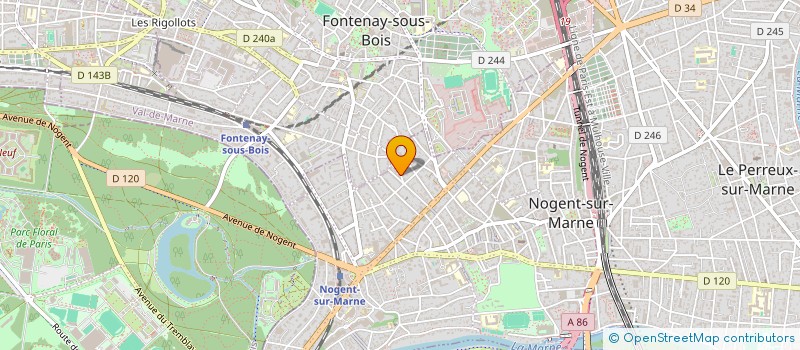 localisation de l'entreprise MONSIEUR LAURENT BLONDEL à NOGENT-SUR-MARNE