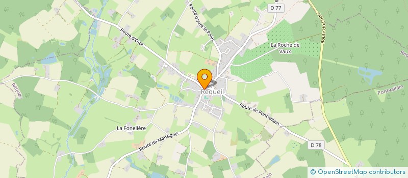 localisation de l'entreprise MONSIEUR LAURENT BLOSSIER  REQUEIL