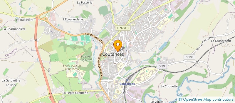localisation de l'entreprise MONSIEUR LAURENT BLOSSIER  COUTANCES