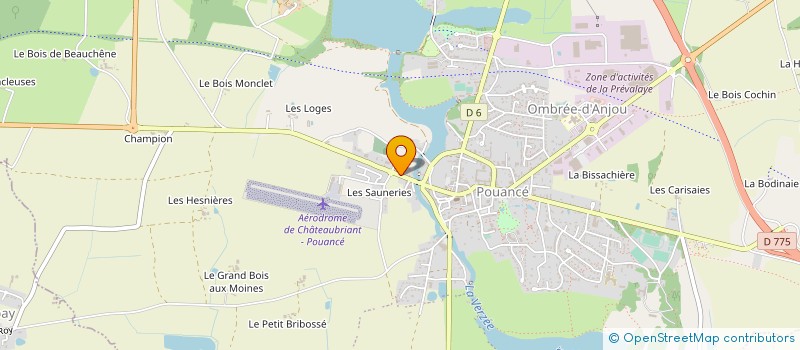 localisation de l'entreprise MONSIEUR LAURENT BOBARD  OMBREE D'ANJOU