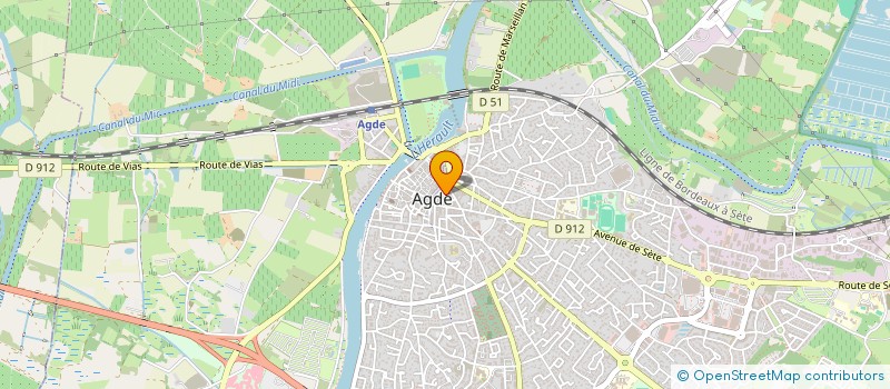 localisation de l'entreprise MONSIEUR LAURENT BODART  AGDE