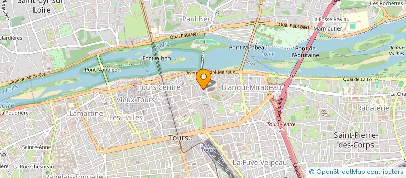 localisation de l'entreprise MONSIEUR LAURENT BODSON  TOURS