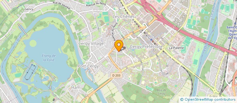 localisation de l'entreprise MONSIEUR LAURENT BOIDIN  CERGY