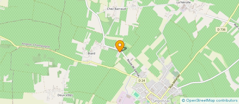 localisation de l'entreprise MONSIEUR LAURENT BOIS à SEGONZAC