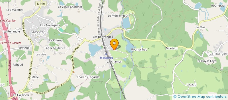 localisation de l'entreprise MONSIEUR LAURENT BOISSET  MASSERET