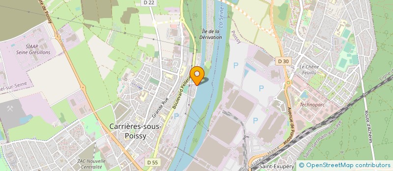 localisation de l'entreprise MONSIEUR LAURENT BONDOUX à CARRIERES SOUS POISSY