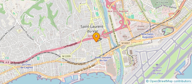 localisation de l'entreprise MONSIEUR LAURENT BONGIOVANNI à SAINT-LAURENT-DU-VAR