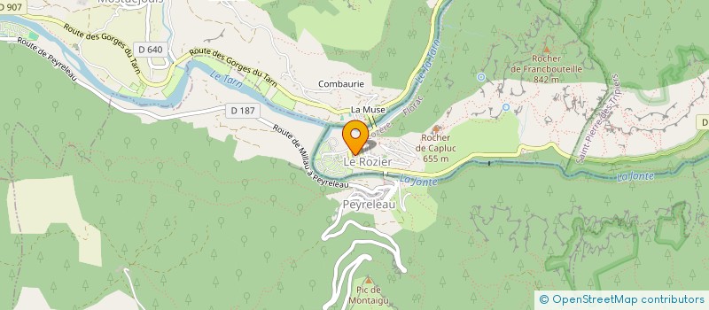 localisation de l'entreprise MONSIEUR LAURENT BONICEL  LE ROZIER