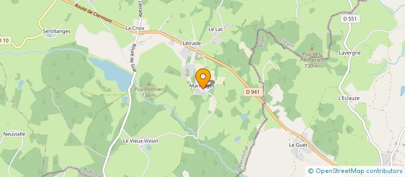 localisation de l'entreprise MONSIEUR LAURENT BONIN  MERINCHAL