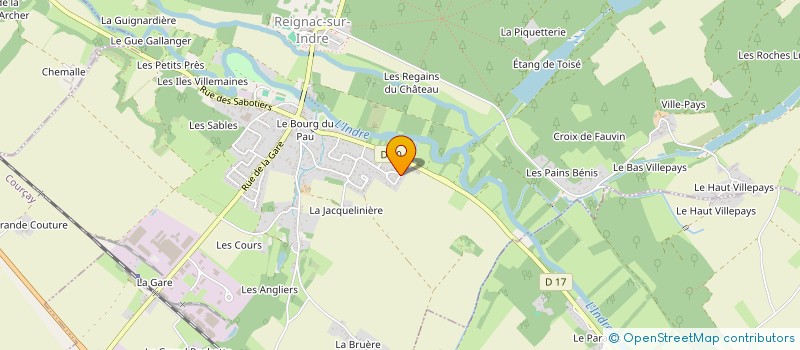 localisation de l'entreprise MONSIEUR LAURENT BONNAMOUR  REIGNAC-SUR-INDRE