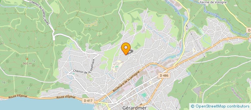 localisation de l'entreprise MONSIEUR LAURENT BONNE  GERARDMER