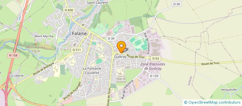 localisation de l'entreprise MONSIEUR LAURENT BONNEMENT à FALAISE