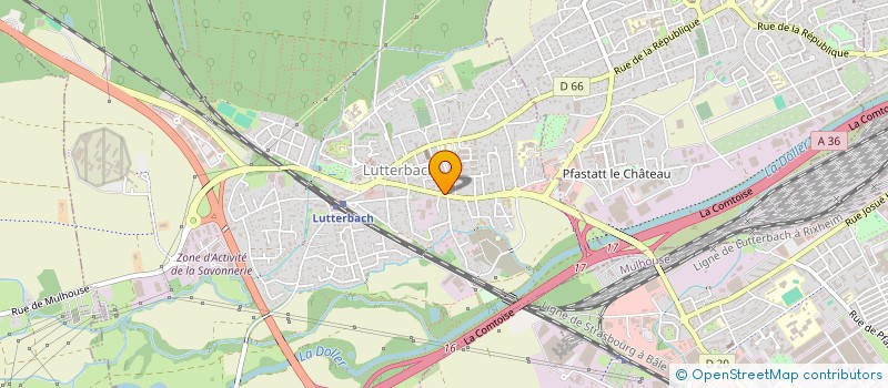 localisation de l'entreprise MONSIEUR LAURENT BONNES  LUTTERBACH