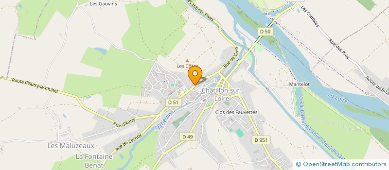 localisation de l'entreprise MONSIEUR LAURENT BONNET à CHATILLON-SUR-LOIRE