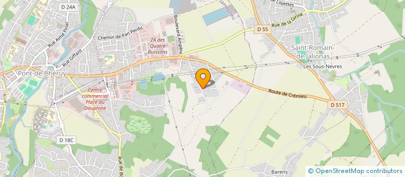 localisation de l'entreprise MONSIEUR LAURENT BONNET-GAMARD  PONT-DE-CHERUY