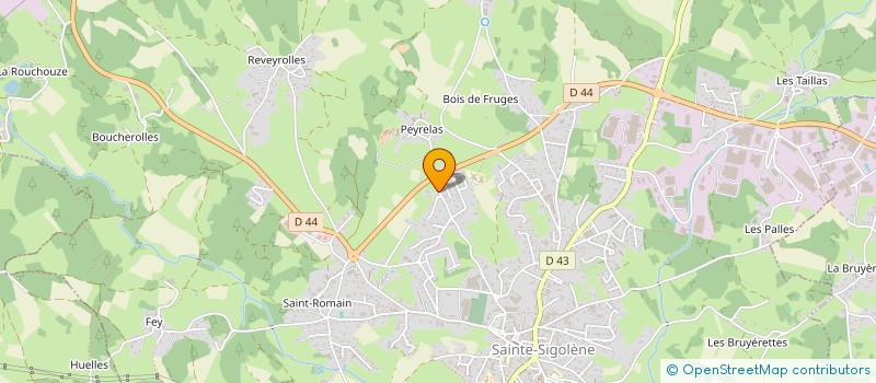 localisation de l'entreprise MONSIEUR LAURENT BONNEVILLE  SAINTE-SIGOLENE