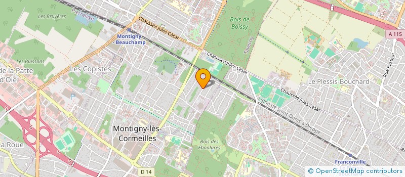 localisation de l'entreprise MONSIEUR LAURENT BONNOT  MONTIGNY-LES-CORMEILLES