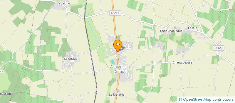 localisation de l'entreprise MONSIEUR LAURENT BONTEMP  ASNIERES-LA-GIRAUD