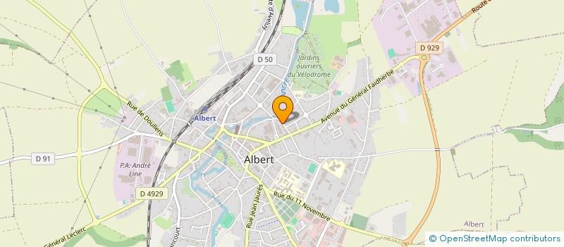 localisation de l'entreprise MONSIEUR LAURENT BOQUET  ALBERT