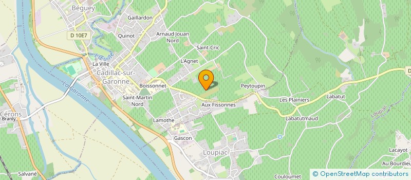 localisation de l'entreprise MONSIEUR LAURENT BORDENAVE  CADILLAC-SUR-GARONNE