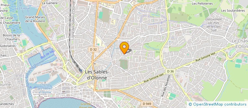 localisation de l'entreprise MONSIEUR LAURENT BORDET à LES SABLES D'OLONNE