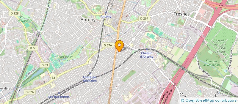 localisation de l'entreprise MONSIEUR LAURENT BORNIER à ANTONY