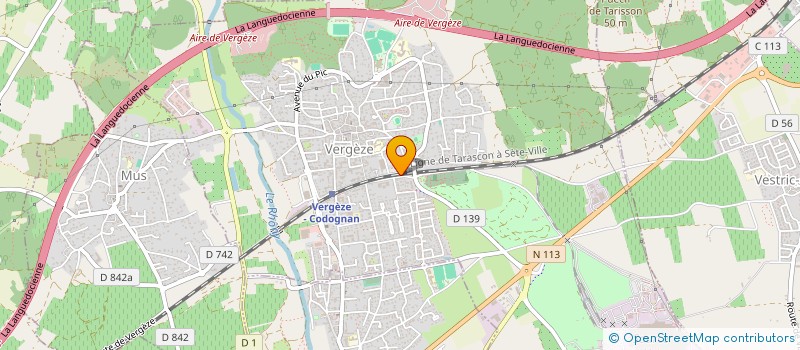 localisation de l'entreprise MONSIEUR LAURENT BOSC  VERGEZE