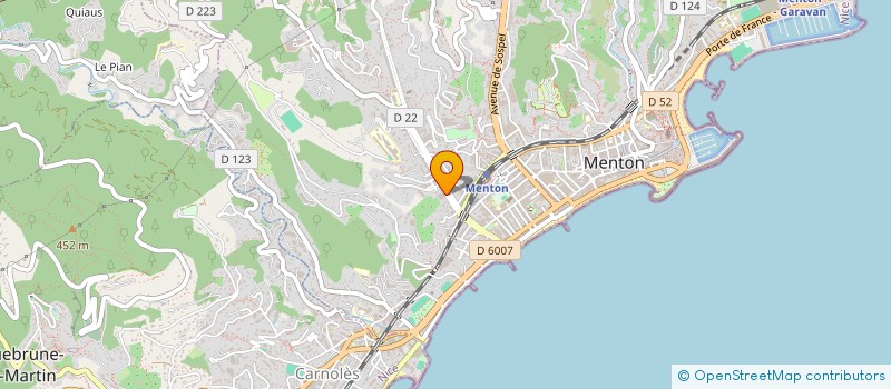 localisation de l'entreprise MONSIEUR LAURENT BOSIO à MENTON