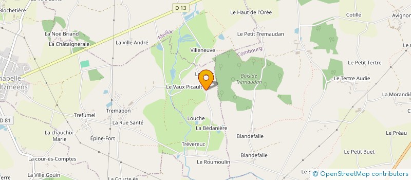 localisation de l'entreprise MONSIEUR LAURENT BOTTICHIO à LA CHAPELLE-AUX-FILTZMEENS