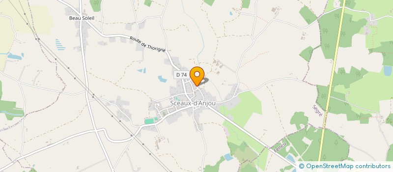 localisation de l'entreprise MONSIEUR LAURENT BOTTIER  SCEAUX-D'ANJOU