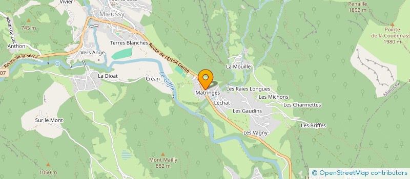 localisation de l'entreprise MONSIEUR LAURENT BOTTIGLIA  MIEUSSY