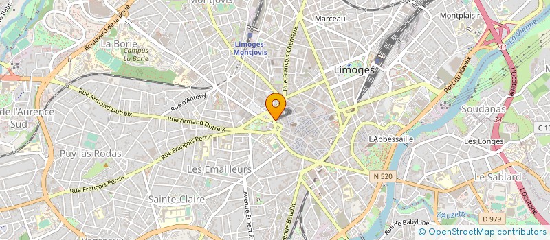 localisation de l'entreprise MONSIEUR LAURENT BOUCHERLE à LIMOGES