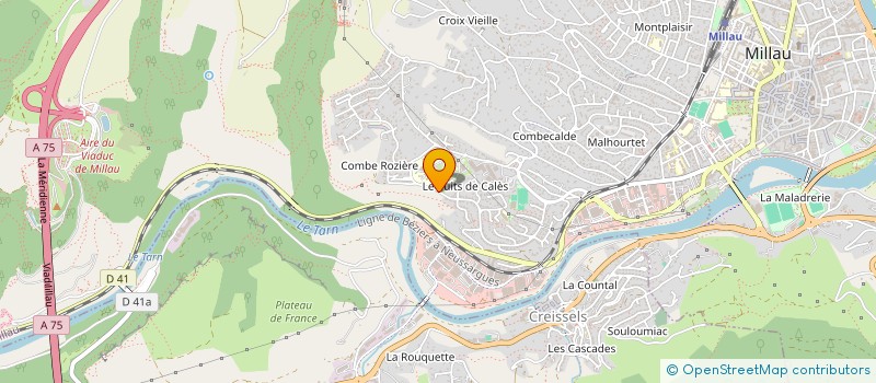 localisation de l'entreprise MONSIEUR LAURENT BOUCHEZ  MILLAU