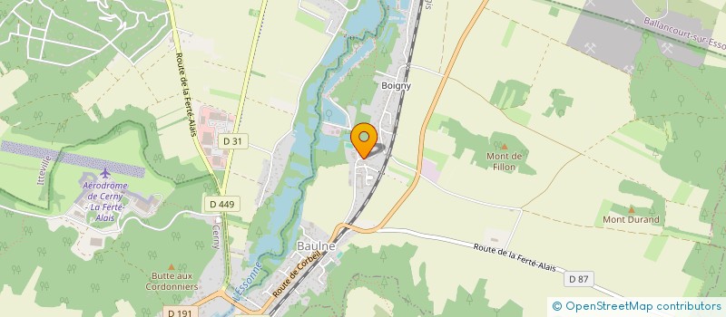 localisation de l'entreprise MONSIEUR LAURENT BOUCHY  BAULNE