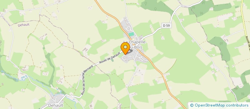 localisation de l'entreprise MONSIEUR LAURENT BOUCLE  LA CHAPELLE-DU-BOIS