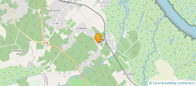 localisation de l'entreprise MONSIEUR LAURENT BOUCLY  CHAILLEVETTE