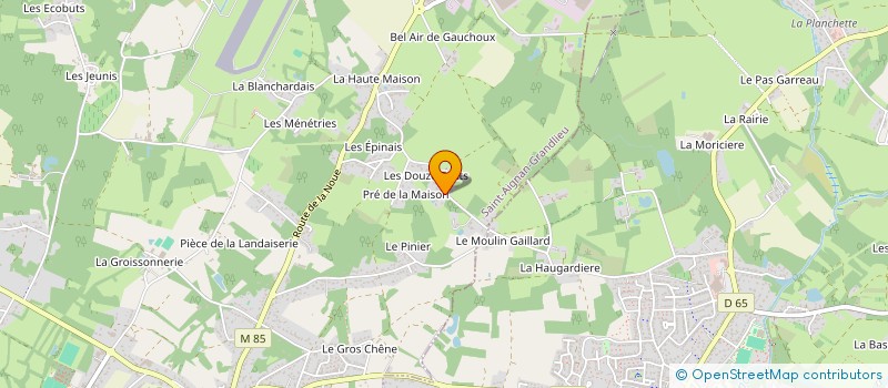 localisation de l'entreprise MONSIEUR LAURENT BOUDAUD  SAINT-AIGNAN-GRANDLIEU