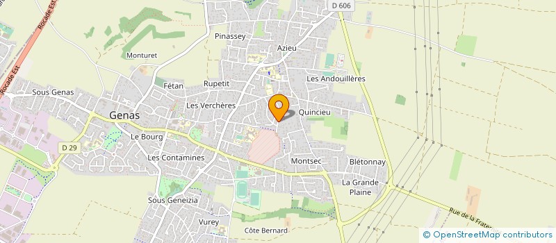 localisation de l'entreprise MONSIEUR LAURENT BOUDE  GENAS