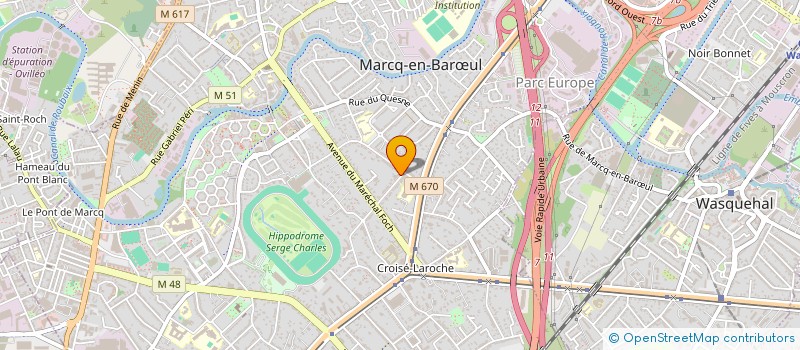 localisation de l'entreprise MONSIEUR LAURENT BOUDEN à MARCQ-EN-BARŒUL