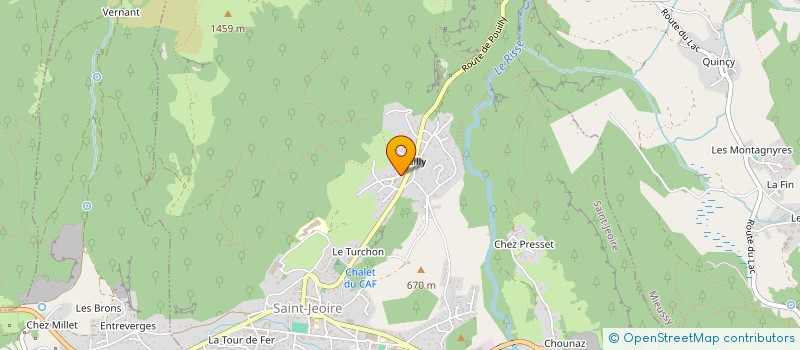 localisation de l'entreprise MONSIEUR LAURENT BOUDOU  SAINT-JEOIRE