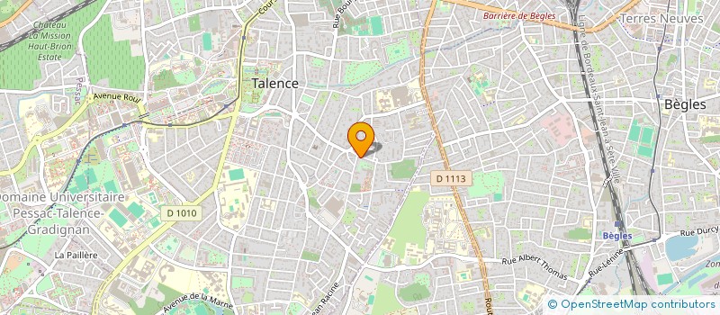 localisation de l'entreprise MONSIEUR LAURENT BOUFFLERS à TALENCE