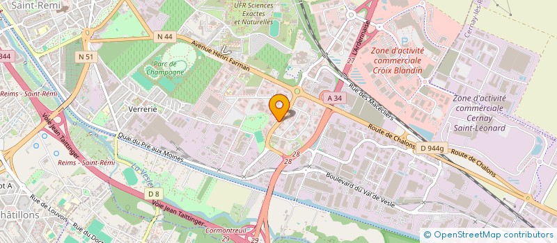 localisation de l'entreprise MONSIEUR LAURENT BOUGE  REIMS