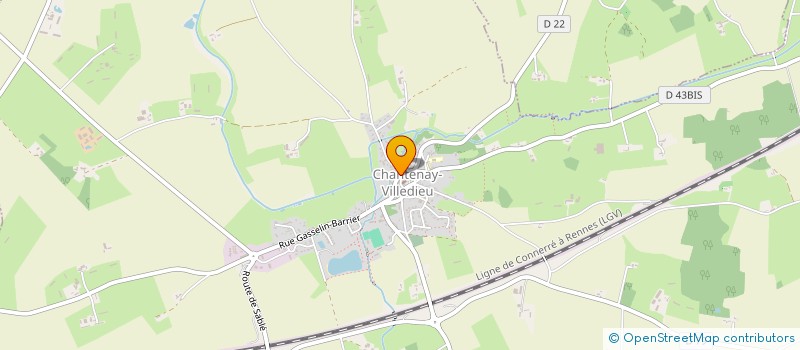 localisation de l'entreprise MONSIEUR LAURENT BOUGEANT  CHANTENAY-VILLEDIEU