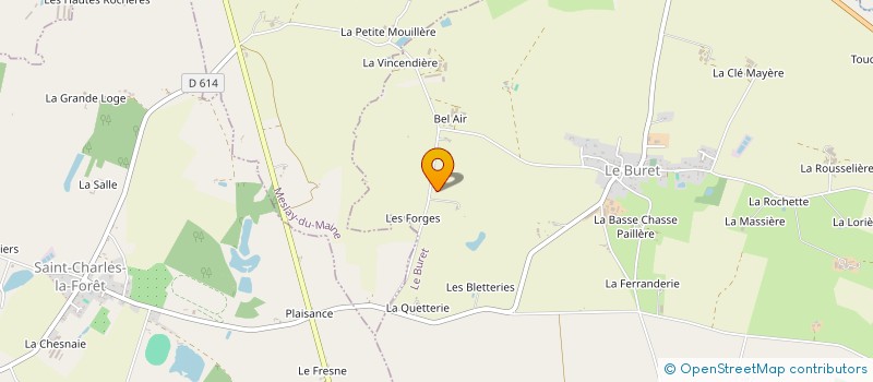 localisation de l'entreprise MONSIEUR LAURENT BOUGEARD  LE BURET