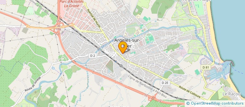 localisation de l'entreprise MONSIEUR LAURENT BOUGNAUD à ARGELES-SUR-MER