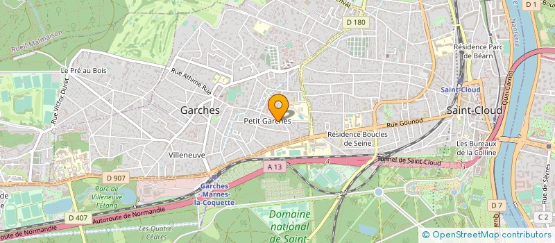 localisation de l'entreprise MONSIEUR LAURENT BOULANGER à GARCHES