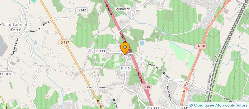 localisation de l'entreprise MONSIEUR LAURENT BOULANGER  VIRSAC